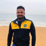 T dilip during trip wearing hyderabad ranji team jersey 2018 support staff